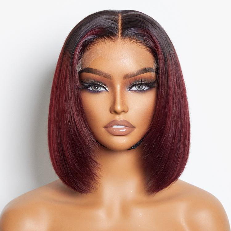 Ombre Dark Red Silky --test