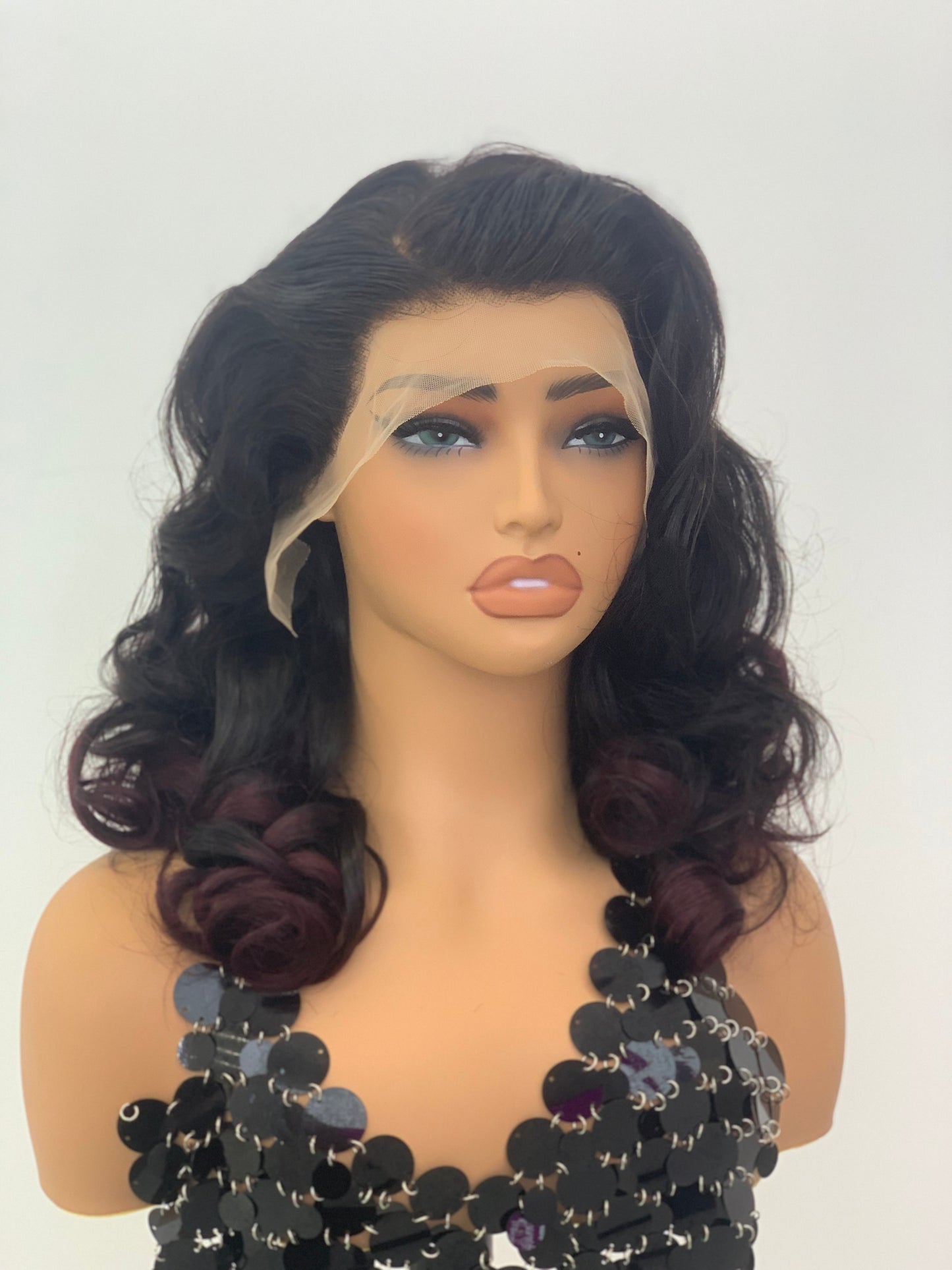 13×4 transparent lace frontal wig 18inch sdd wig