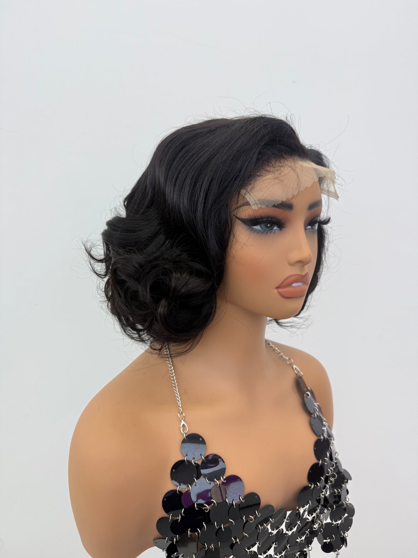 5×5 glueless lace sdd wig 14inch
