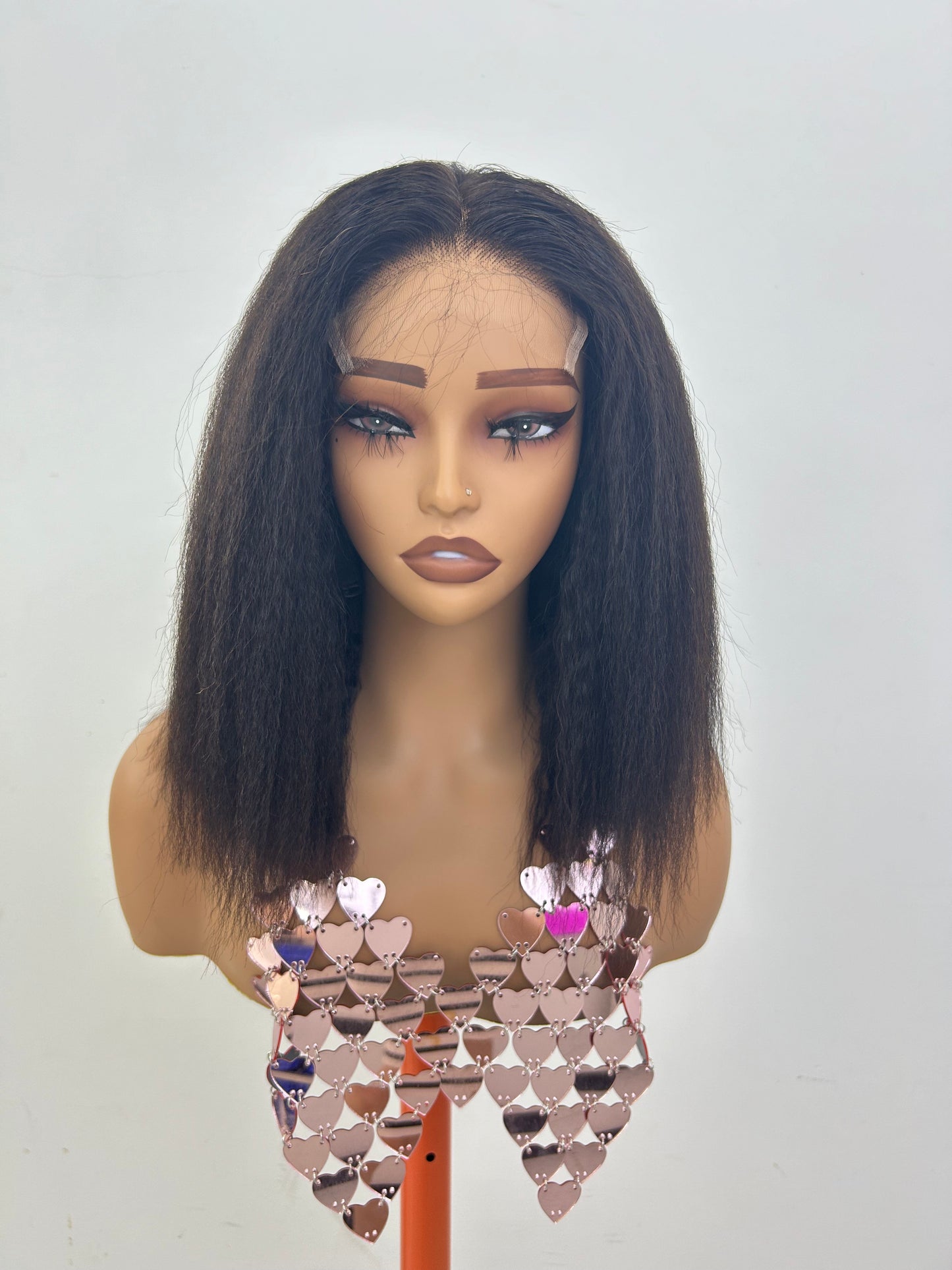 5×5 HD glueless lace wig 14inch