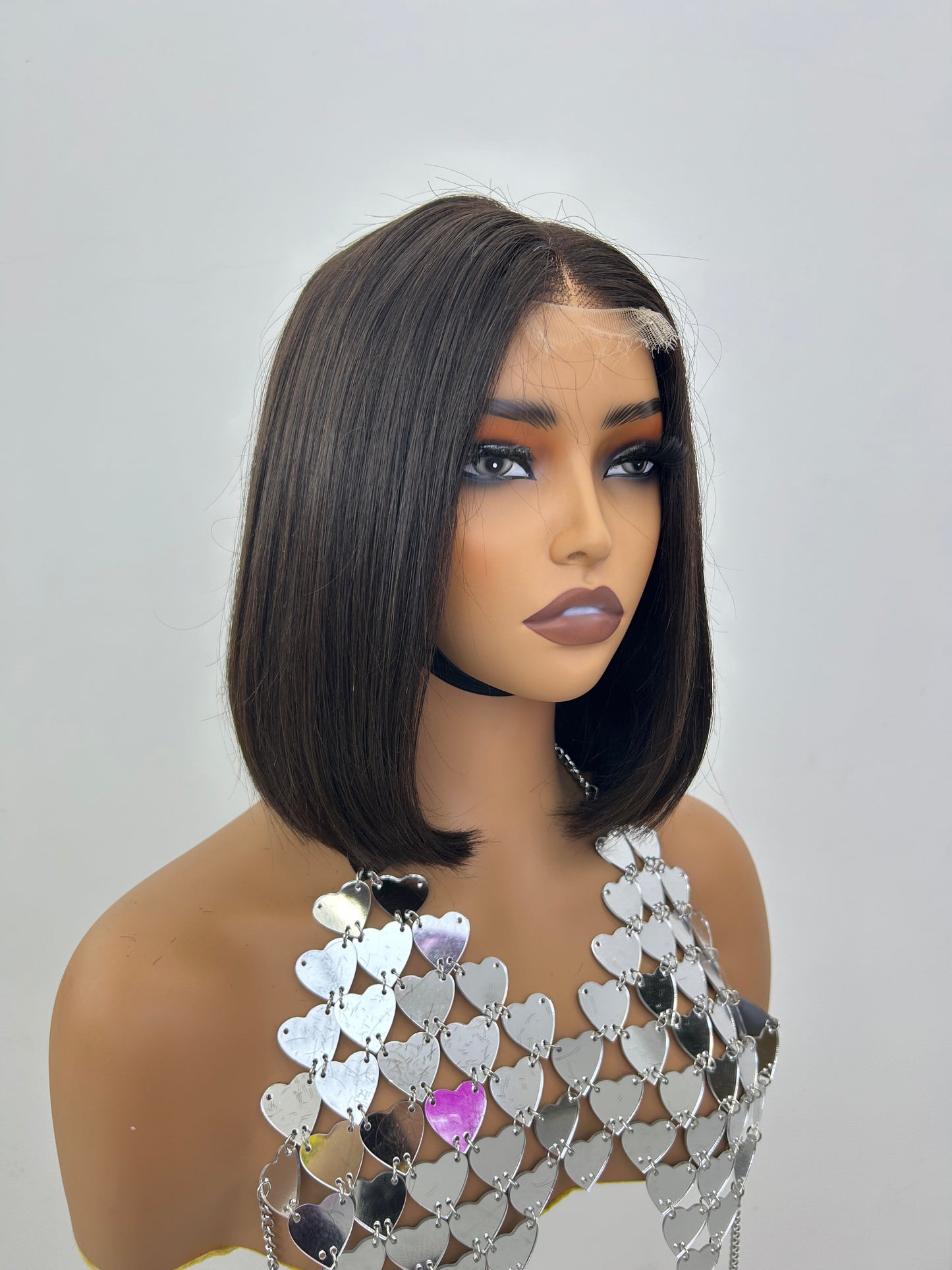 2×6 HD lace closure wig,Vietnamese raw hair 10inch