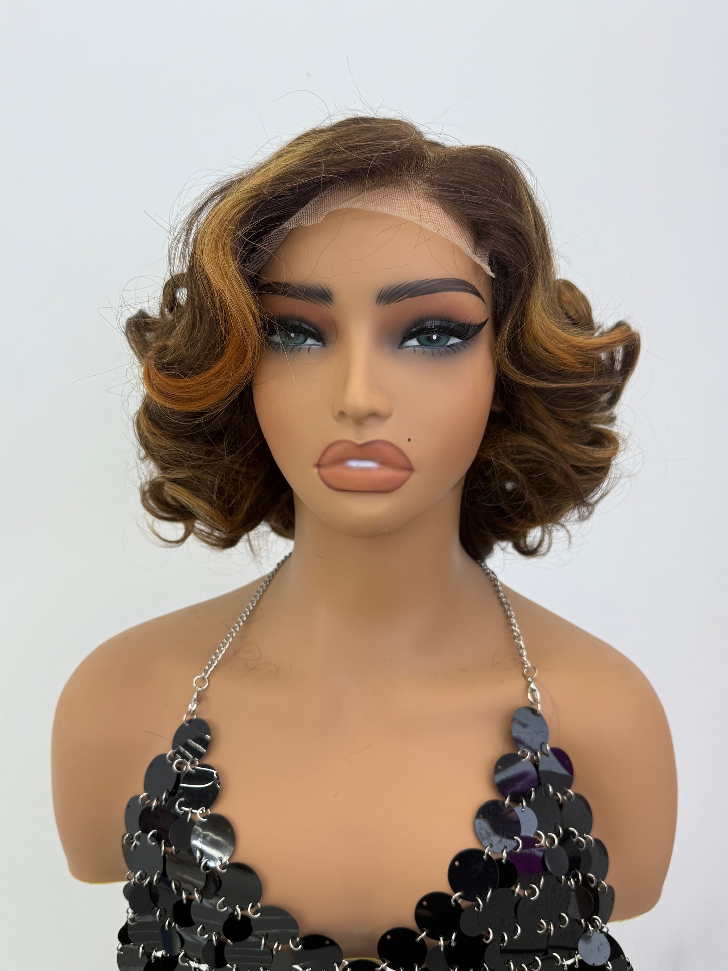 5×5 glueless lace sdd wig 14inch