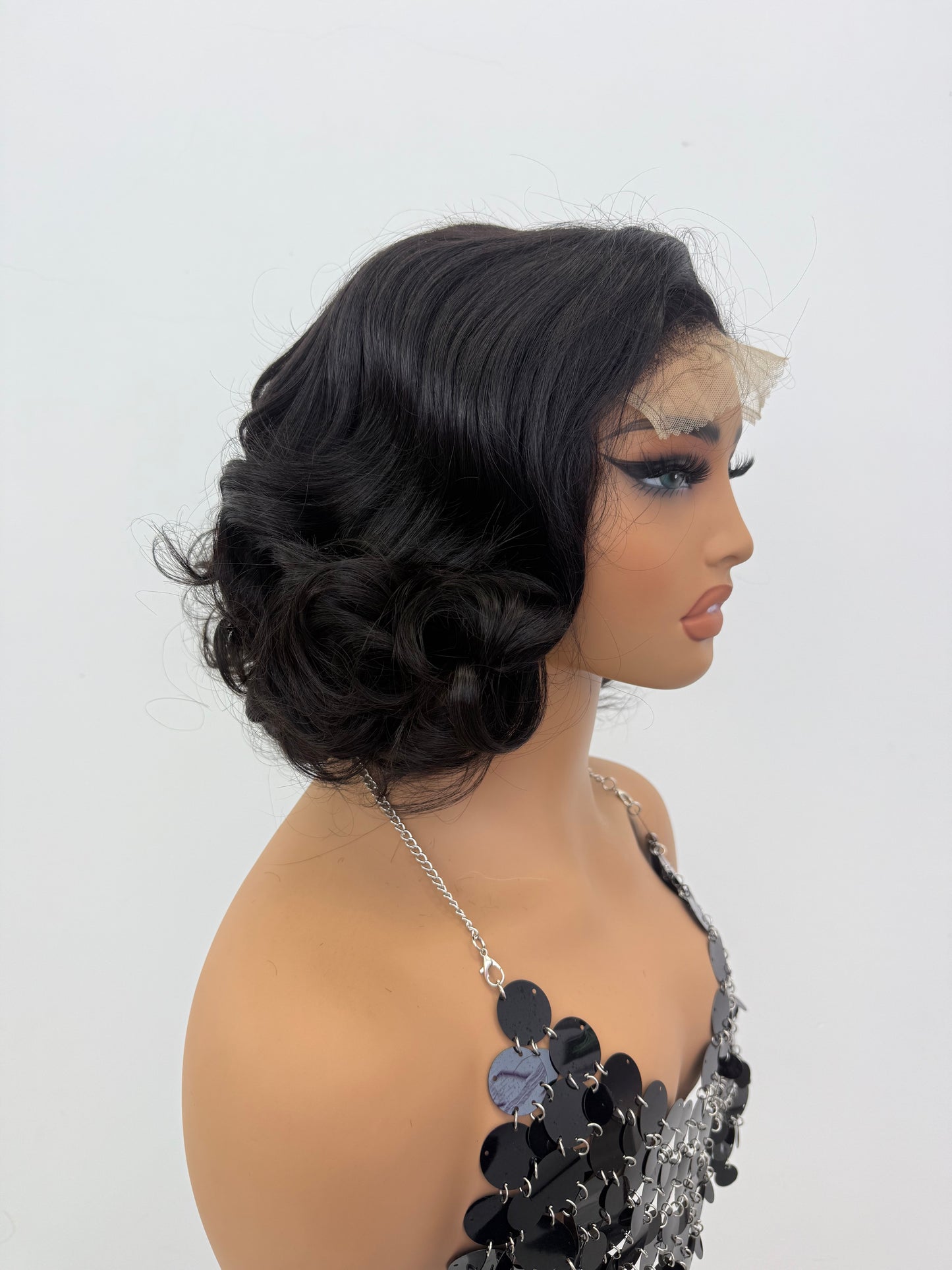 5×5 glueless lace sdd wig 14inch