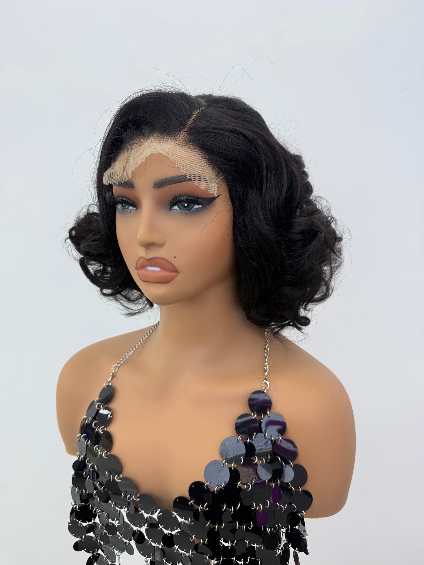 5×5 glueless lace sdd wig 14inch