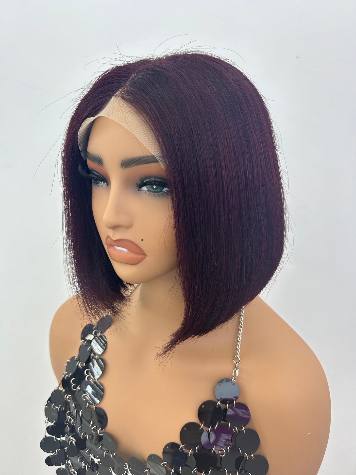 5×5 glueless transparent lace sdd Bob wig